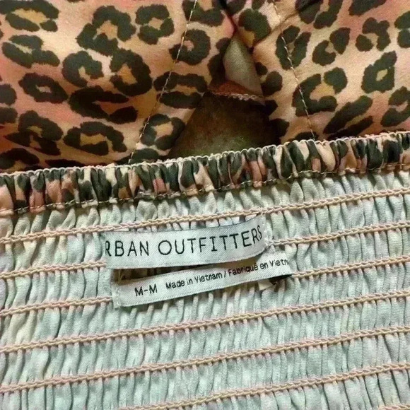 Urban Outfitters Satin Strappy Whimsigoth Animal Print Bustier Button Top Size M - Picture 7 of 9